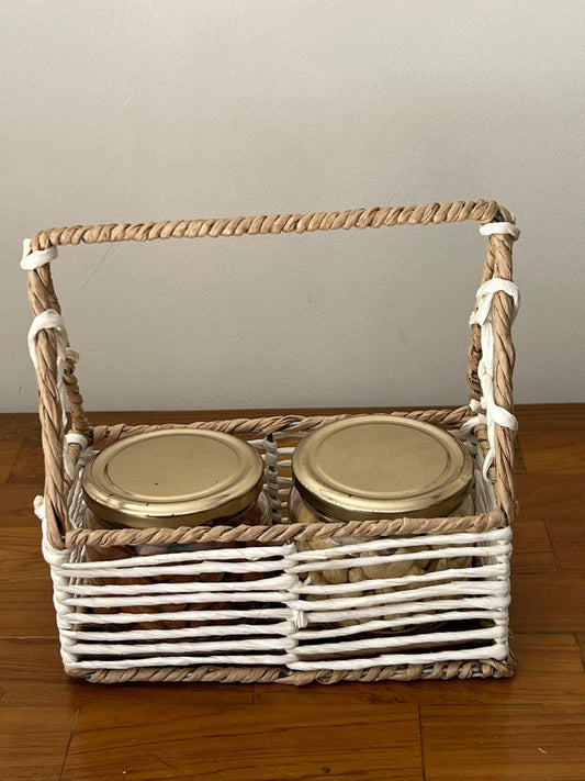 Basket with Jars