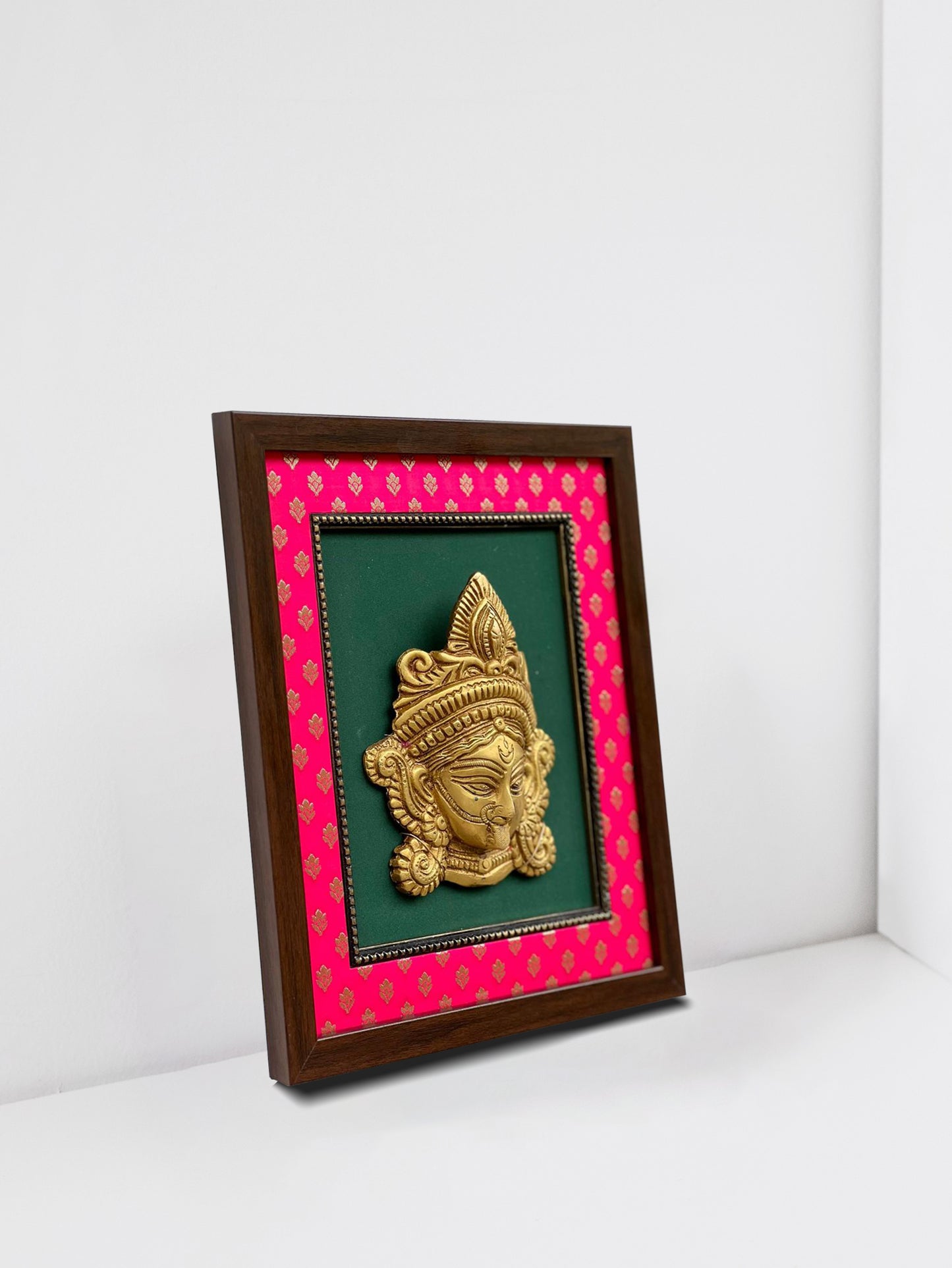 Goddess Kali brass wall décor