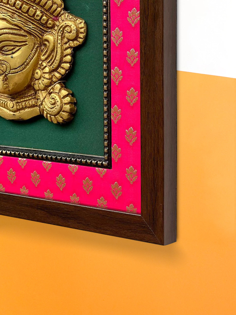 Goddess Kali brass wall décor