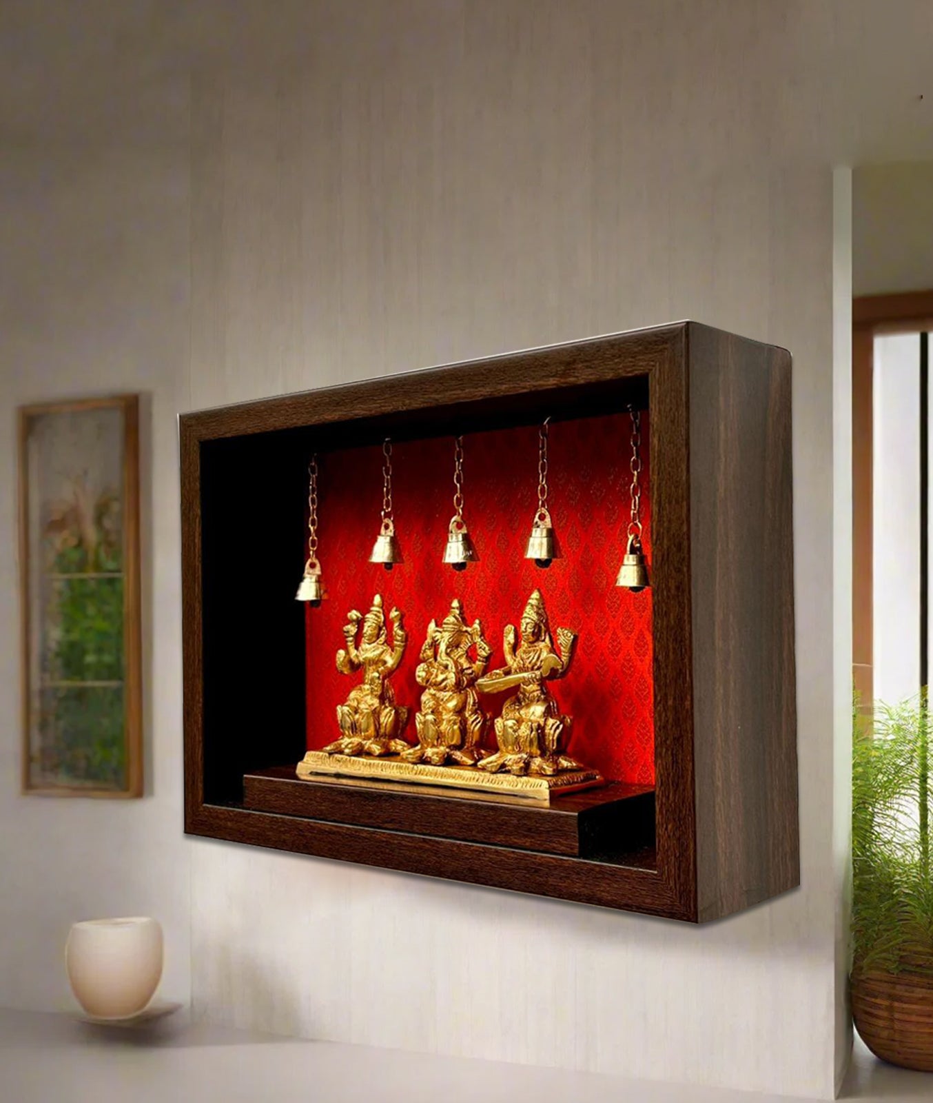 Goddess Laxmi, Ganesh and Saraswati