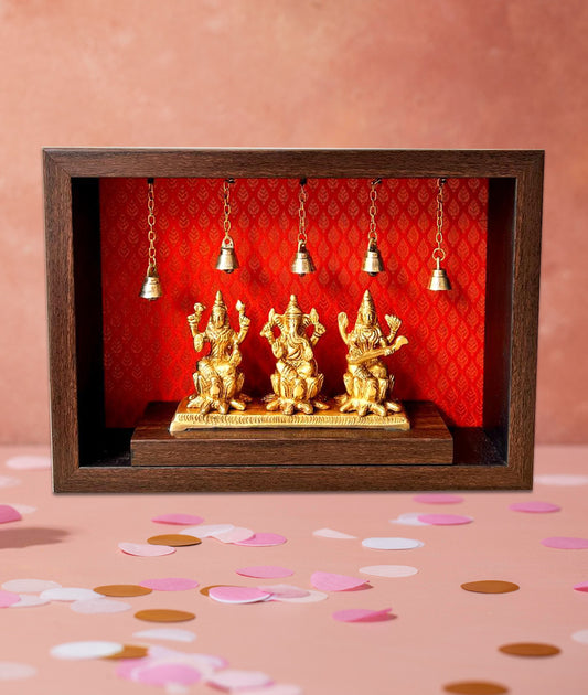 Goddess Laxmi, Ganesh and Saraswati