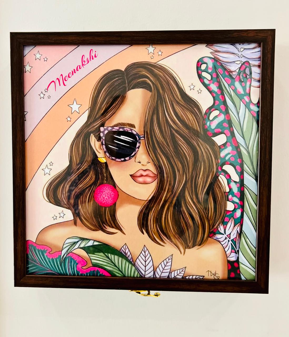 Customized Diva Jewellery Hanging Box