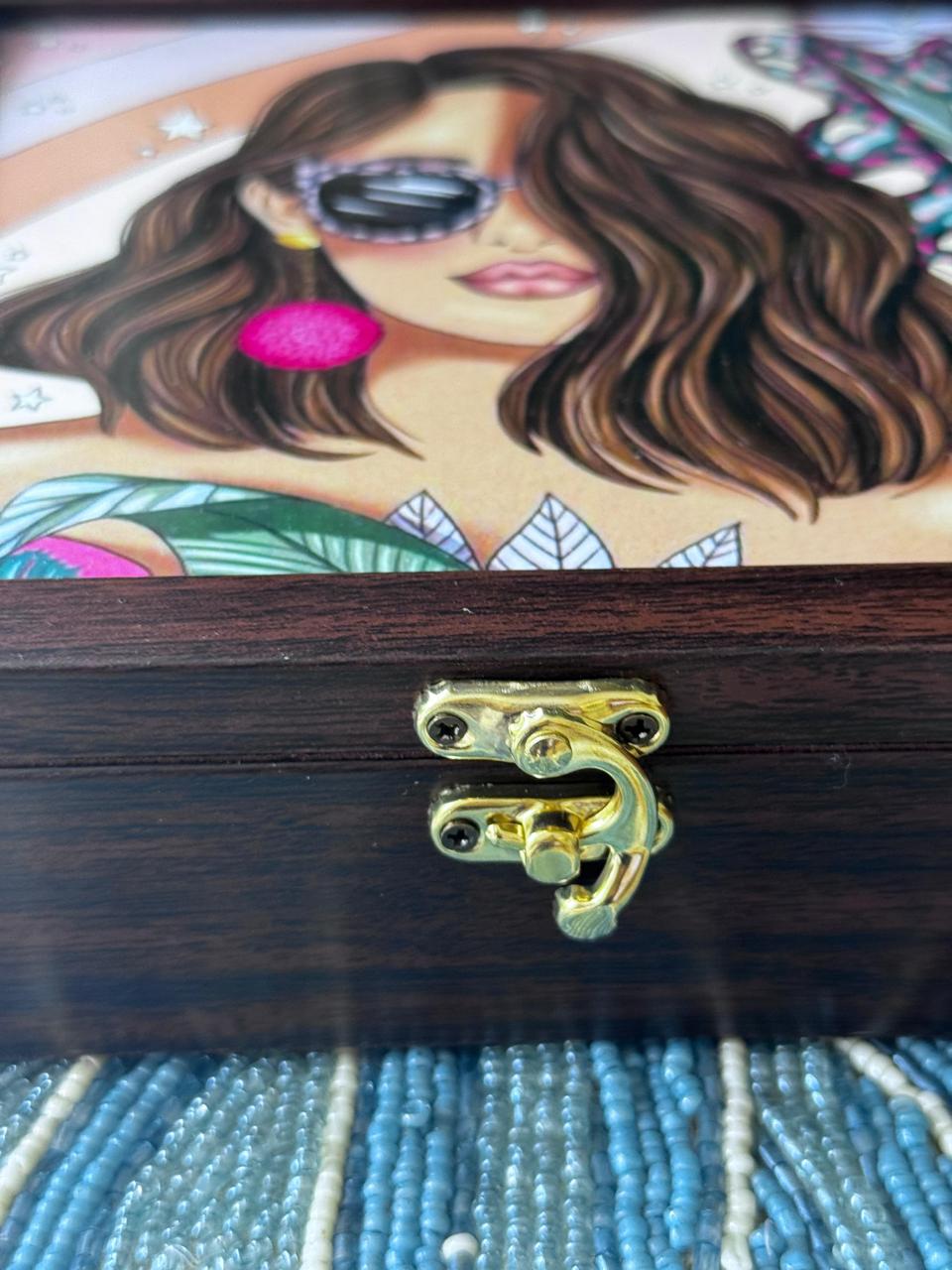 Wooden Fierce Girl Box