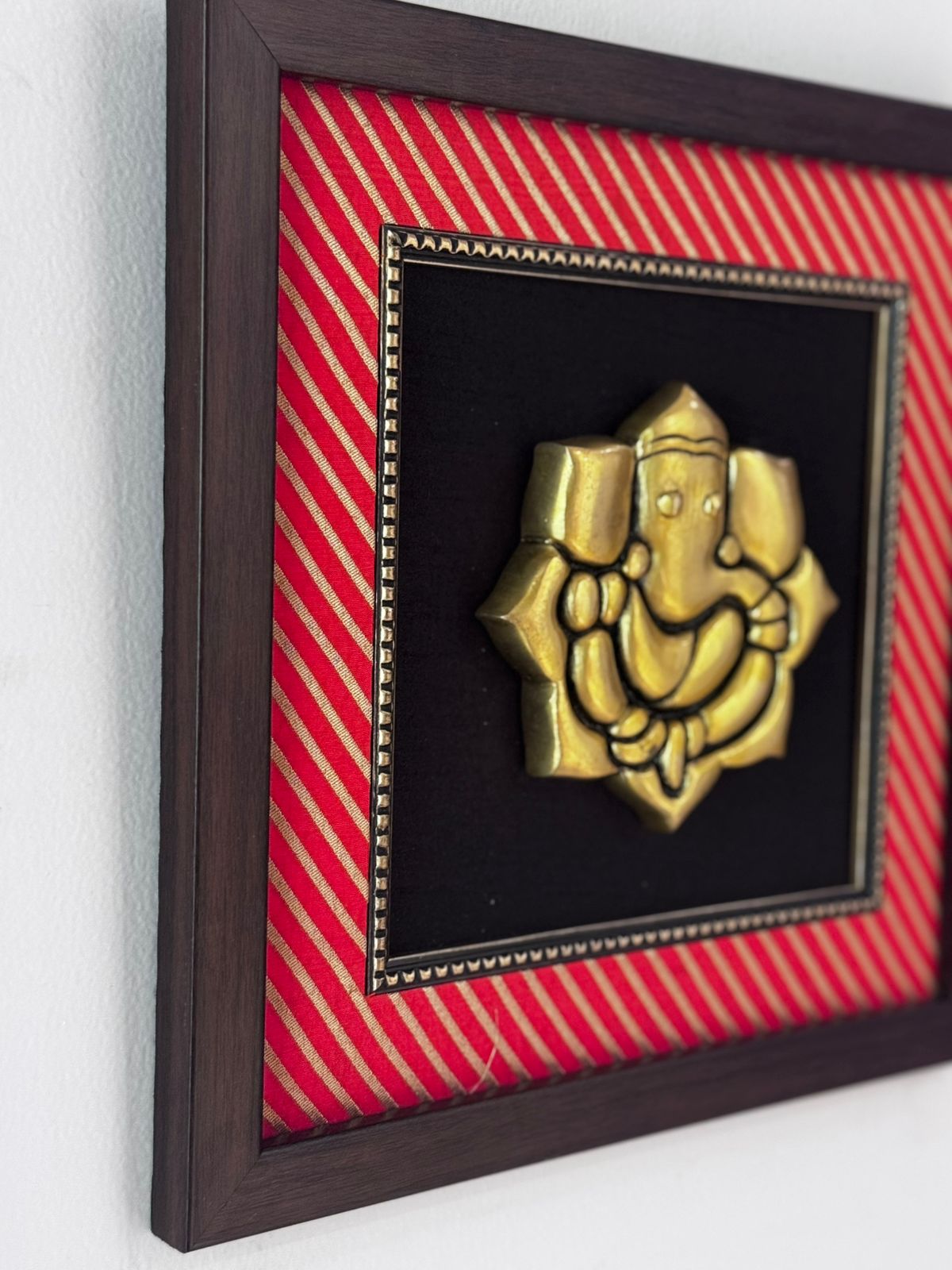 Framed Golden Ganesha Wall Décor