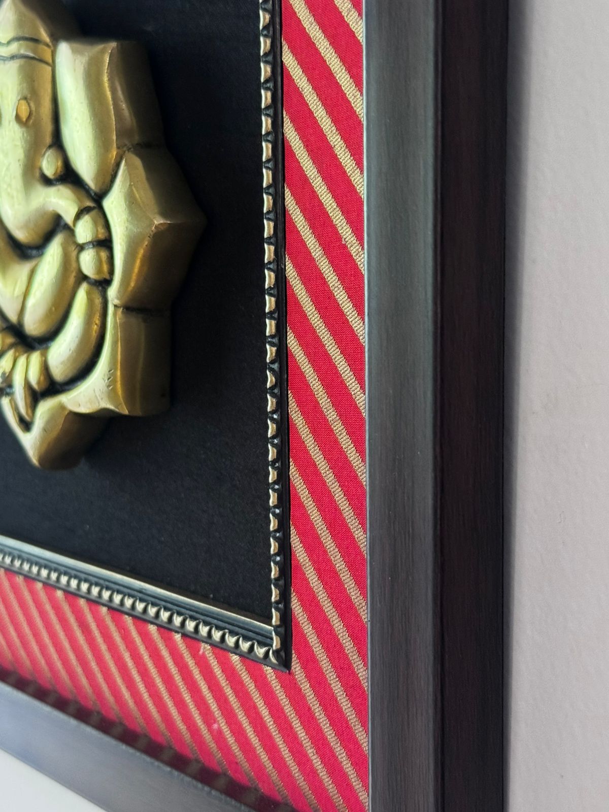 Framed Golden Ganesha Wall Décor