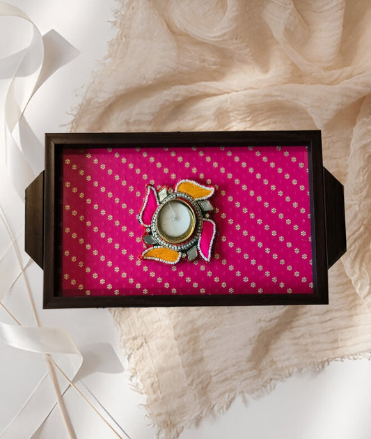 Rangrez Tray with Diya
