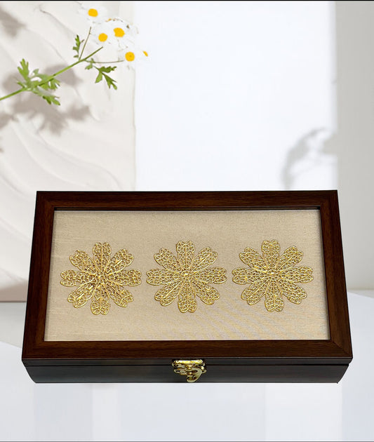 Elegant Metal Motif Box